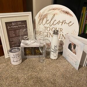 Wedding bundle: glass with bride design